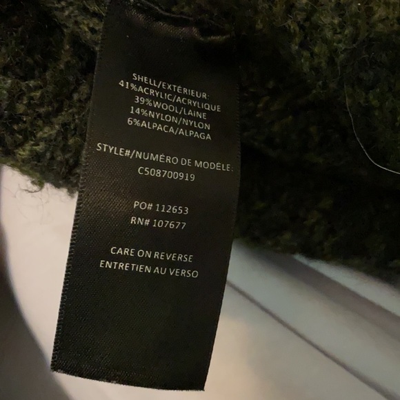 Alice + Olivia/ Darryl army olive green Oversized Duster Sweater cardigan M - Picture 7 of 7